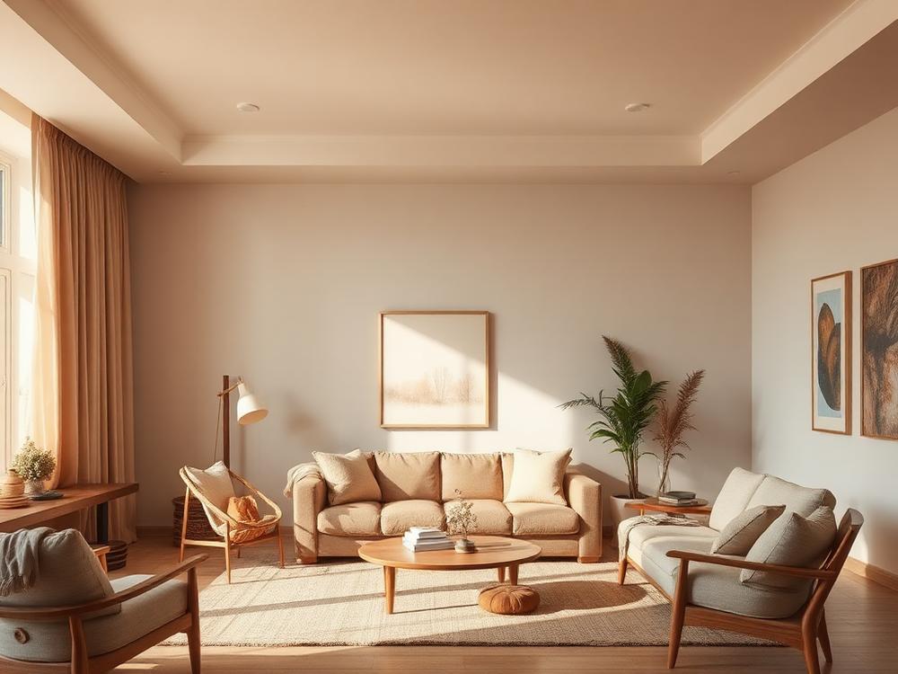 Zo creëer je een warme moderne woonkamer